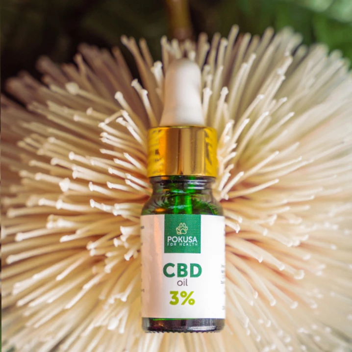 POKUSA GreenLine CBD oil 3% - olejek CBD z olejem z łososia dla psów i kotów 10ml - 2