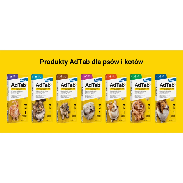 ELANCO AdTab 48 mg - tabletka na pchły i kleszcze dla kotów o wadze 2 - 8 kg - 2