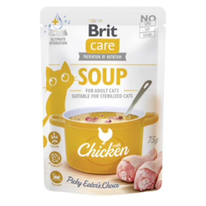 Brit Care Cat Soup - zupka dla kota z kurczakiem 75g