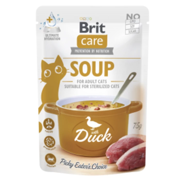 Brit Care Cat Soup - zupka dla kota z kaczką 75g