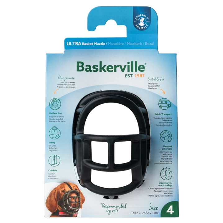 BASKERVILLE Ultra Muzzle - gumowy kaganiec fizjologiczny