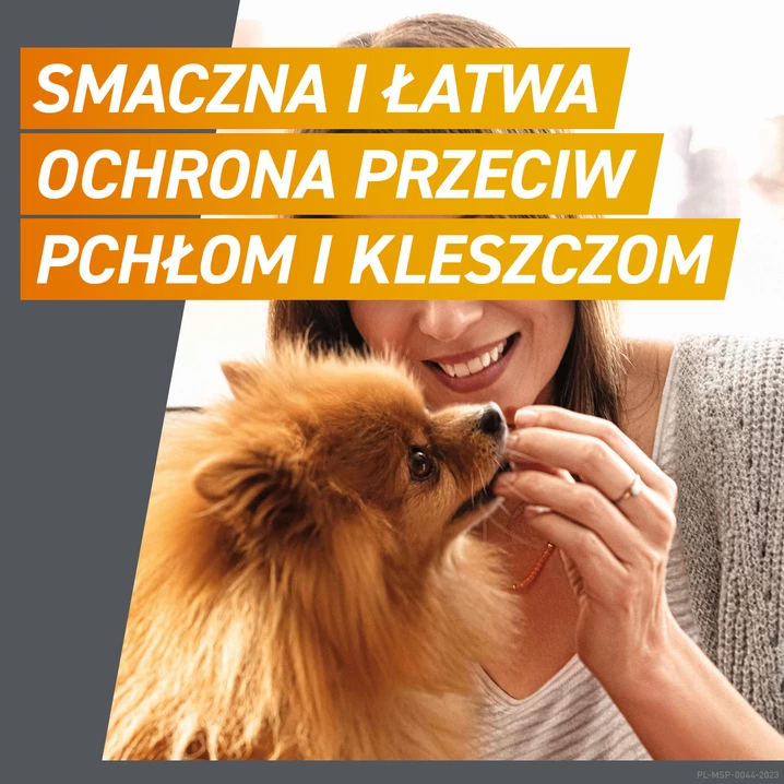 FRONTPRO 28,3 mg - smaczne tabletka na pchły i kleszcze dla psów o wadze 4-10 kg, na trzy miesiące stosowania - 2