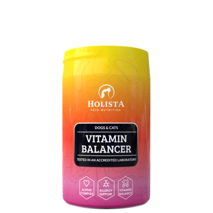 HOLISTA Vitamin Balancer suplement witaminowo - mineralny dla psów i kotów, w formie proszku 200g