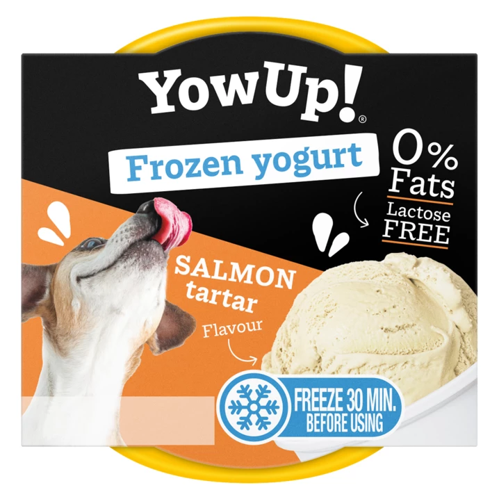 YOW UP! Frozen yogurt - lody dla psa, jogurt do mrożenia o aromacie tatara z łososia 110g