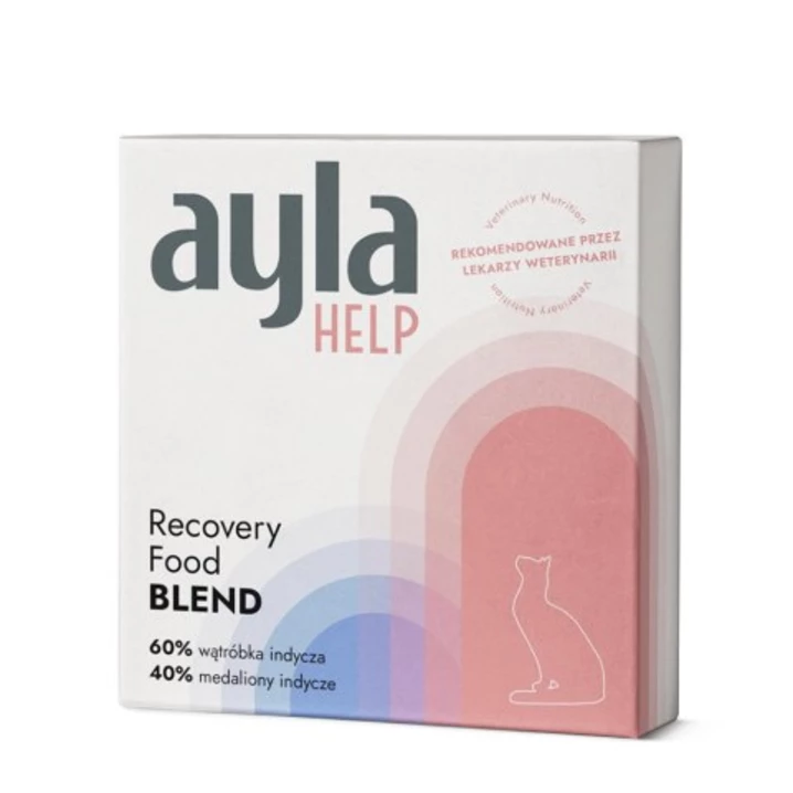 AYLA Help Recovery Food Blend - liofilizowana wątróbka i medaliony z indyka, na poprawę apetytu dla kotów 28g
