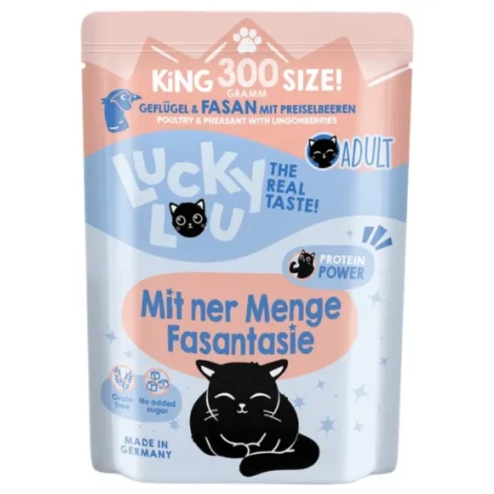 Lucky Lou Lifestage Adult - wysokomięsna, mokra karma dla dorosłych kotów, drób z bażantem - 3