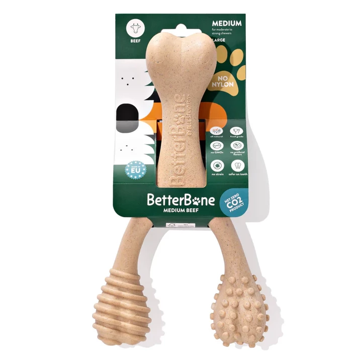 BETTER BONE Medium Beef  - średnio twardy gryzak dla psa wykonany z bezpiecznej celulozy roślinnej, z wołowiną - 11