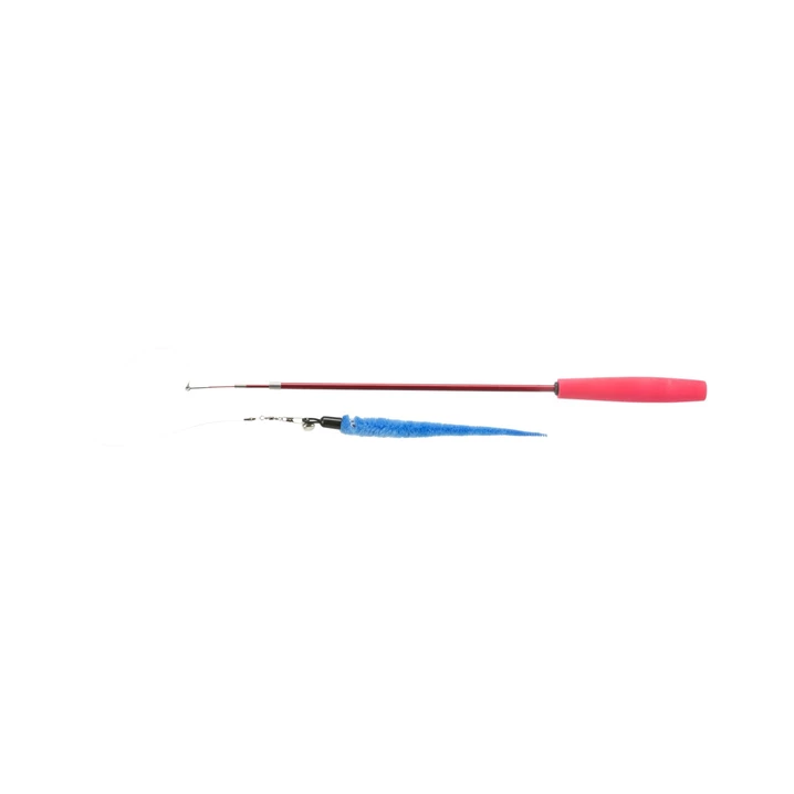 TRIXIE teleskopowa wędka dla kota z wygodną rączką i zawieszką z pluszowym robakiem 40-98cm - 5