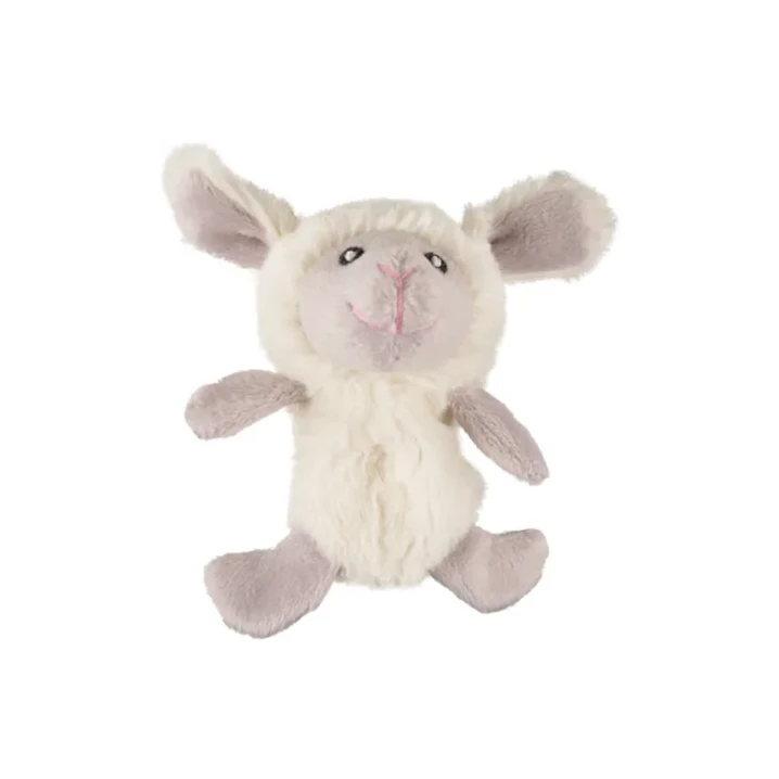 FLAMINGO Little Sheep Catnip - pluszowa zabawka dla kota, owieczka wypełniana kocimiętkowym wkładem - 2