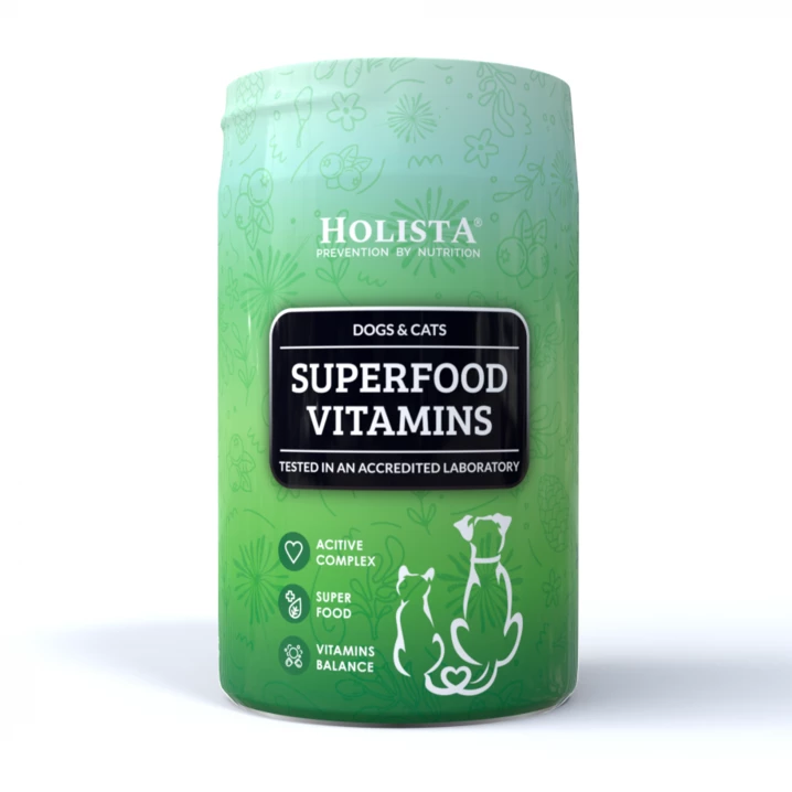 HOLISTA Superfood Vitamins - naturalne witaminy i minerały dla dorosłych psów i kotów, w proszku