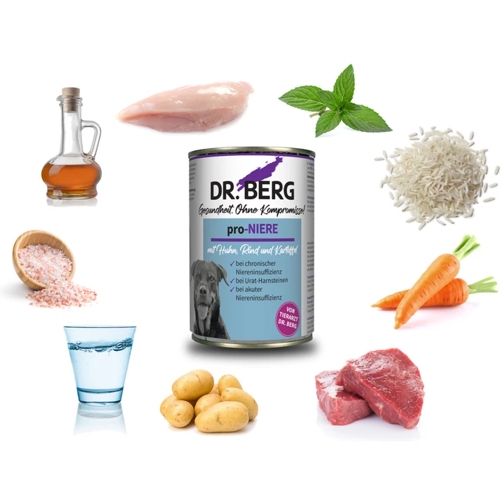 DR.BERG Pro-Niere - mokra karma dla psów z chorobami nerek 400g - 2