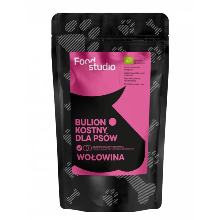 FOOD STUDIO CHEFS Bulion kostny dla psa z wołowiny, bogate źródło naturalnego kolagenu 230 ml