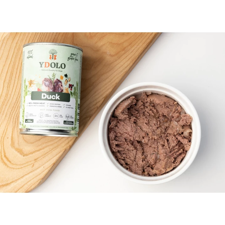 YDOLO Healthy&Pure Duck - monobiałkowa, mokra karma dla psa z mięsa kaczki 400g - 4