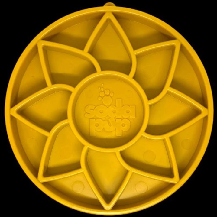 SODA PUP Sunflower - miska spowalniająca dla psa, poziom początkujący, żółta