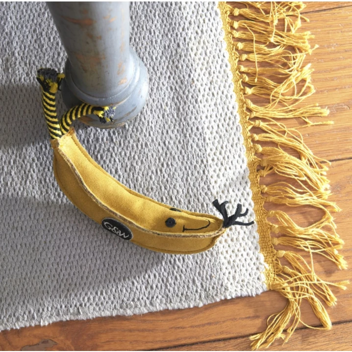 GREEN&WILD'S Barry the Banana - bardzo wytrzymała zabawka dla psa z naturalnej skóry i juty 21cm - 3
