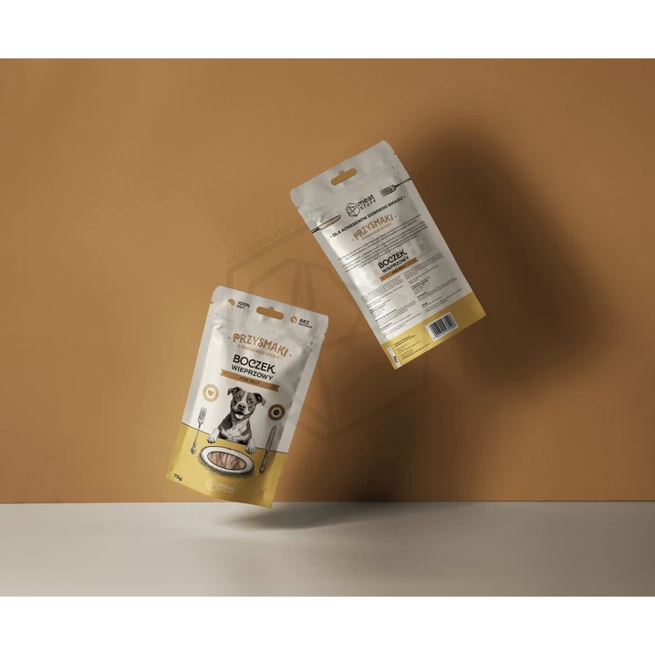 MEATSTUFF Przysmaki z Pańskiego Stołu - aromatyczne plastry z boczku wieprzowego 100% mięsa 75g - 3