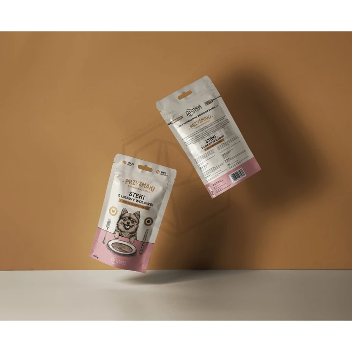 MEATSTUFF Przysmaki z Pańskiego Stołu - kruche plastry z ligawy wołowej 100% mięsa 75g - 3