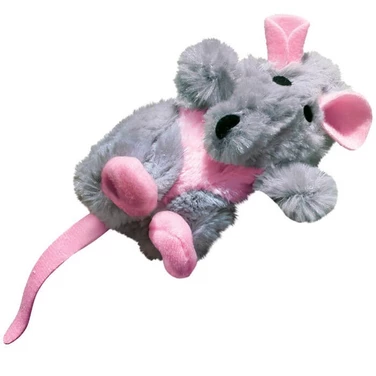 KONG® Refilables szczurek - pluszowa zabawka dla kota z kieszonką na kocimiętkę
