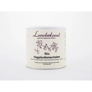 LUNDERLAND Bio Hagebuttenschalen - Bio mączka z owoców dzikiej róży dla psów i kotów - 3