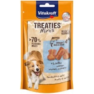 VITAKRAFT Treaties minis - mini przysmaki z łososiem i omega 3 48g