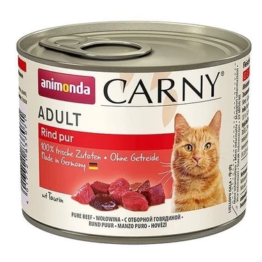 ANIMONDA Carny Adult - mięsna puszka dla kota - wołowina 