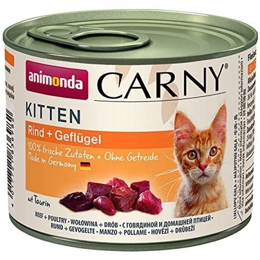 ANIMONDA Carny Kitten - mięsna puszka dla kociąt - wołowina, drób 