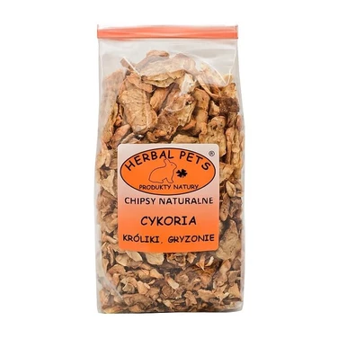 HERBAL PETS chipsy naturalne cykoria - przysmak dla królików i gryzoni 125g