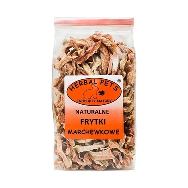 HERBAL PETS frytki marchewkowe - naturalny przysmak dla królików i gryzoni 100g