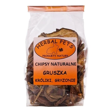 HERBAL PETS chipsy naturalne gruszka - przysmak dla królików i gryzoni 75g