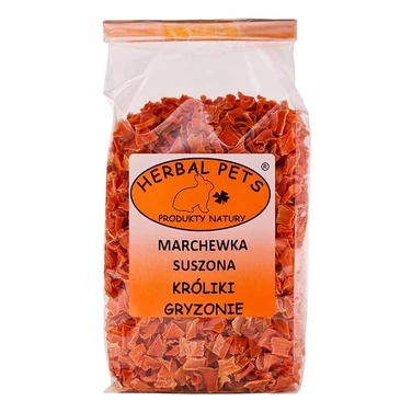 HERBAL PETS marchewka suszona -  naturalny przysmak dla królików i gryzoni 125g