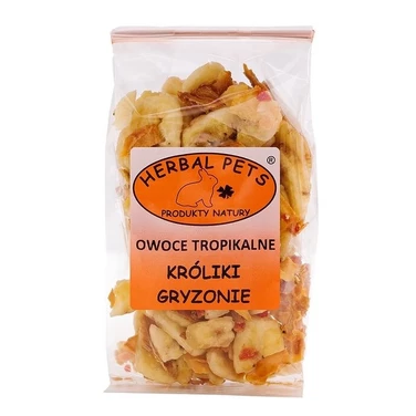 HERBAL PETS owoce tropikalne - naturalny przysmak dla królików i gryzoni  75g