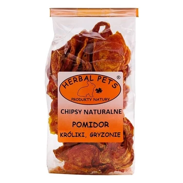 HERBAL PETS chipsy naturalne pomidor - zdrowa przekąska dla królików i gryzoni 40g