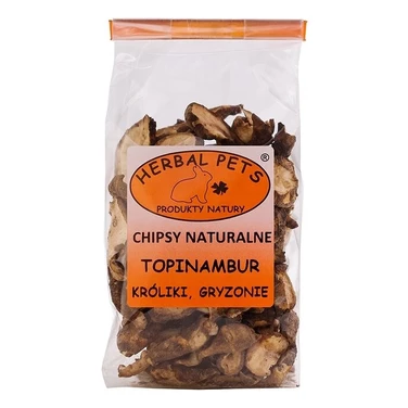 HERBAL PETS chipsy naturalne topinambur - przysmak dla szynszyli i koszatniczek 75g