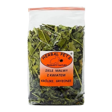 HERBAL PETS ziele malwy z kwiatem - naturalny przysmak dla królików i gryzoni 70g