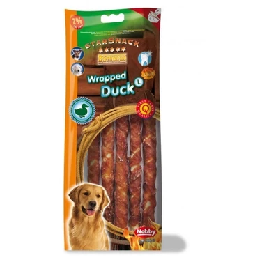 NOBBY Starsnack Wrapped Duck L - długie pałeczki wołowe owijane mięsem kaczki 128 g