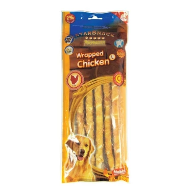 NOBBY Starsnack Wrapped Chicken L - długie pałeczki wołowe owijane mięsem kurczaka 144 g