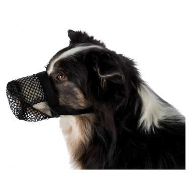 TRIXIE kaganiec z siatki - specjalny materiałowy kaganiec uniemożliwiający psu zjadanie pokarmów z ziemi