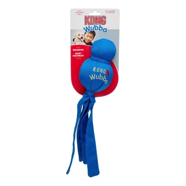 KONG® Wubba Classic - zabawka do gryzienia, szarpania i aportowania z dwiema piszczałkami - 2