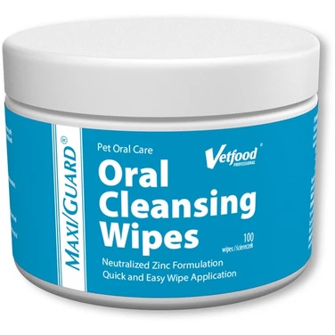 VETFOOD MAXI/GUARD® Oral Cleansing Wipes - chusteczki czyszczące zęby dla psów i kotów 100 szt.