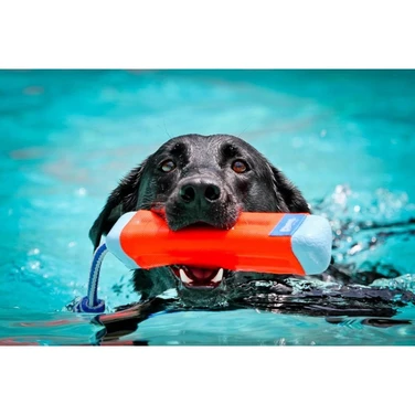 CHUCKIT! Amphibius Bumper - pływający, piankowy aport z liną dla psa 23 cm - 3