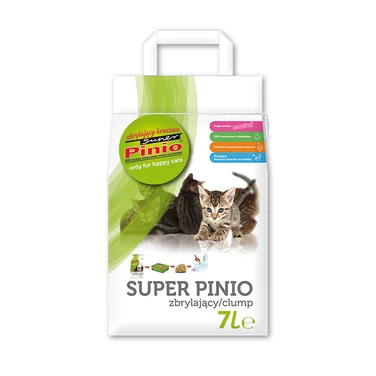 PINIO Kruszon - biodegradowalny żwirek drewniany dla kota, naturalny 7l