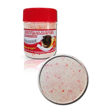 NATURAL-VIT Neutralizator zapachów - pochłaniacz zapachów do klatek gryzoni i królików, cytrusowy 250g