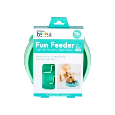 OUTWARD HOUND Fun Feeder Tiny - miska spowalniająca jedzenie dla małego psa, miętowa XS 14 cm