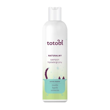 TOTOBI naturalny szampon hipoalergiczny dla psów i kotów - łagodzący, bezzapachowy 300 ml
