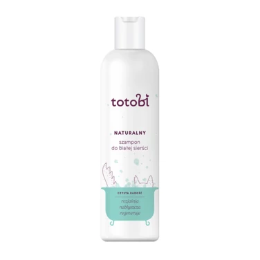 TOTOBI naturalny szampon dla psów i kotów o białej sierści - rozjaśnia i regeneruje  300 ml