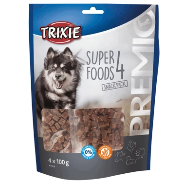 TRIXIE Premio 4 Superfoods - zestaw przysmaków treningowych w czterech smakach 4x 100g