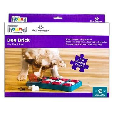 OUTWARD HOUND Nina Ottosson Dog Brick - zabawka interaktywna, łamigłówka dla psa, poziom 2 - 3