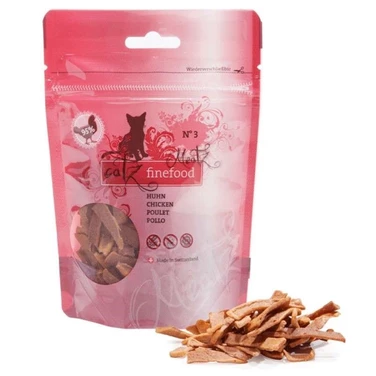 CATZ FINEFOOD Meatz - monobiałkowe, naturalne przysmaki dla kotów, kurczak 45 g