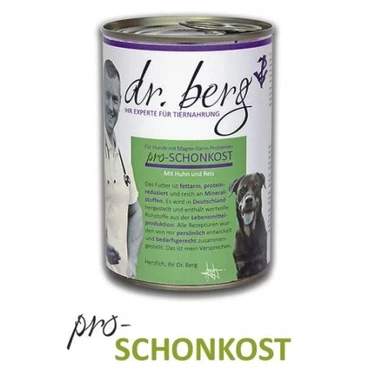 DR.BERG Pro Schonkost - mokra karma dla psów z chorobami trzustki, wątroby i problemami żołądkowymi 400 g