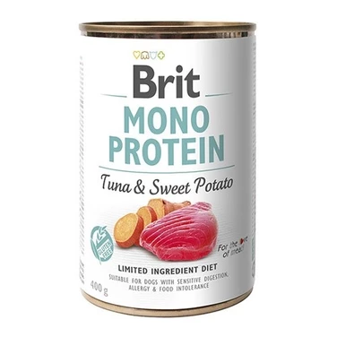 BRIT Monoprotein Tuna&Sweet Potato - mokra karma dla psów wrażliwych, tuńczyk z batatem 400 g